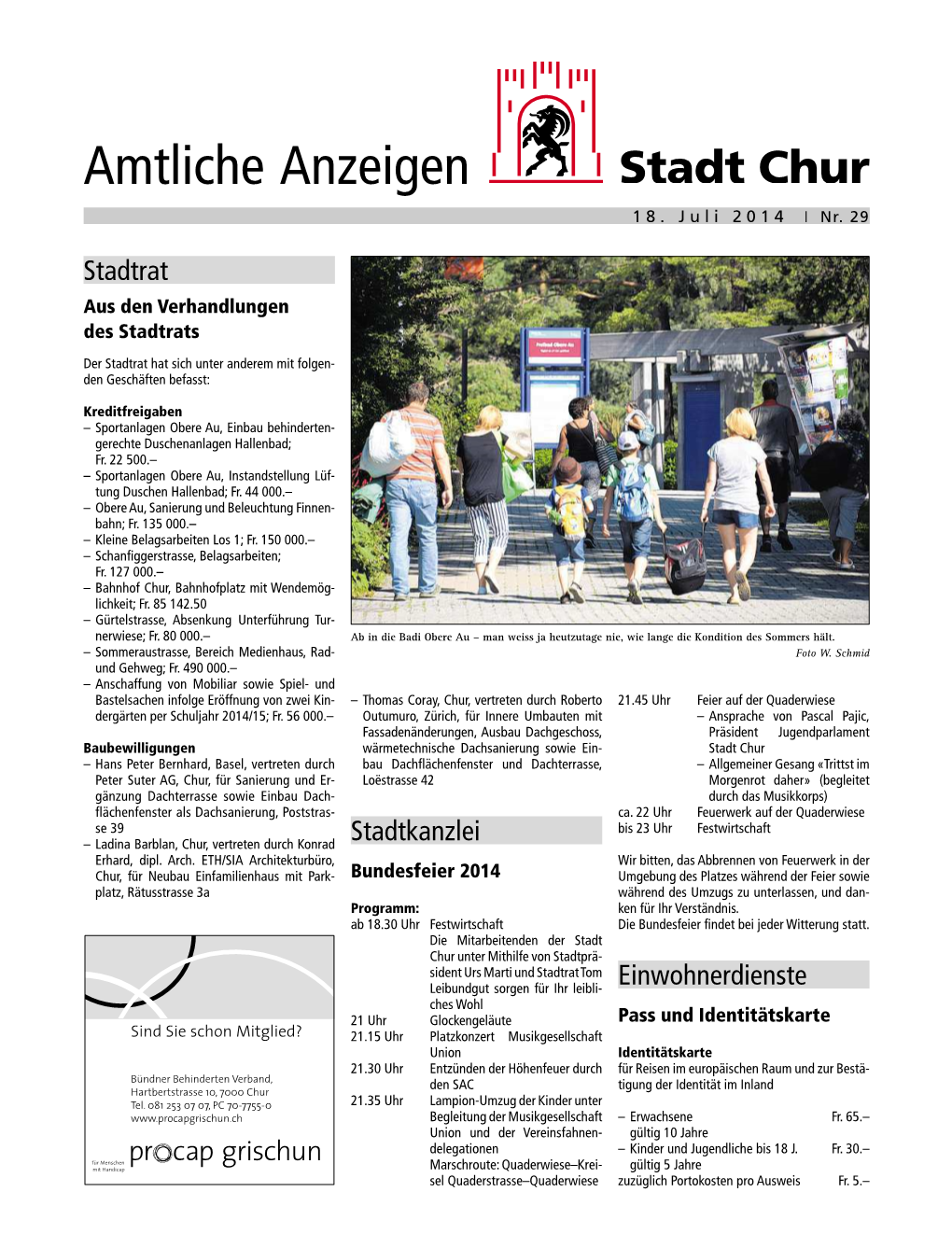 Amtliche Anzeigen 18