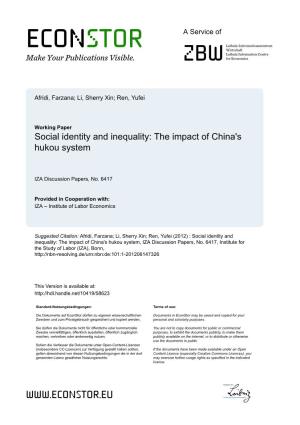 The Impact of China's Hukou System