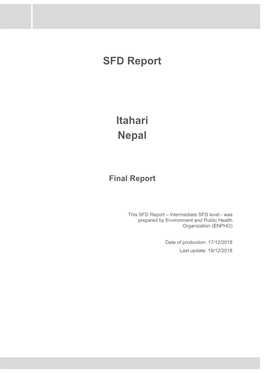 SFD Report Itahari Nepal
