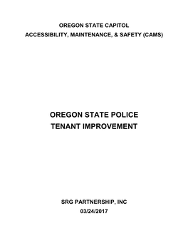 Oregon State Police Tenant Improvement