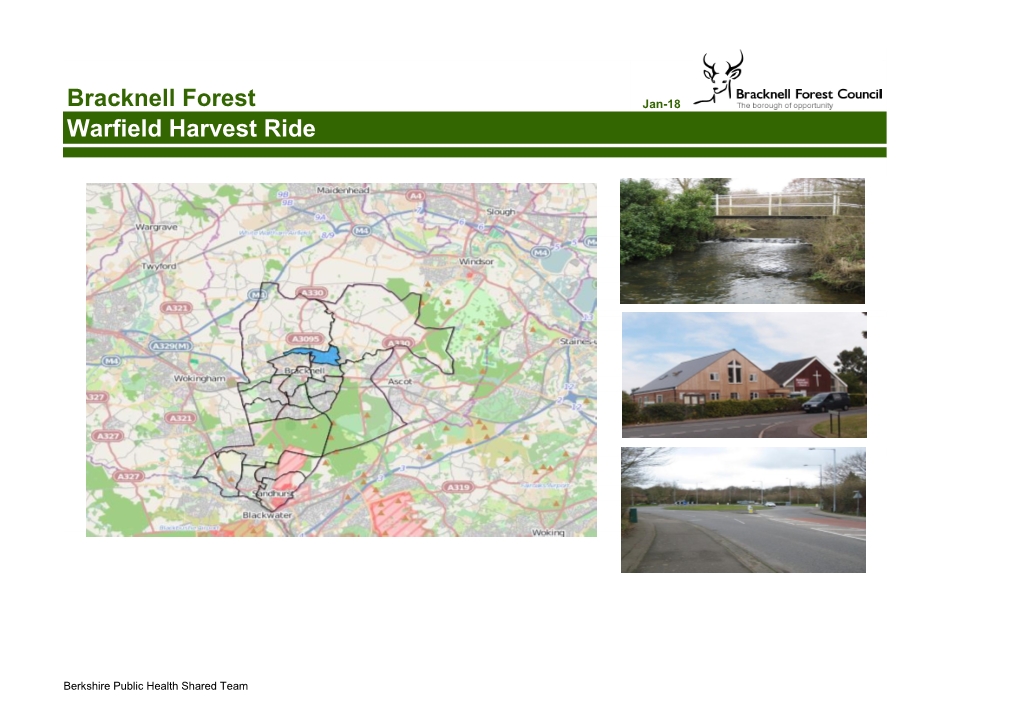 Warfield Harvest Ride Bracknell Forest Has Increased at a Slower Rate Than It Has on Average Across Bracknell Forest Since 2001