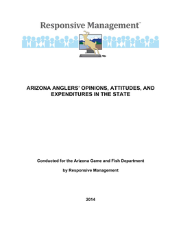 Responsivemgmt2014azangler's Opinions Attitudes Expenditures