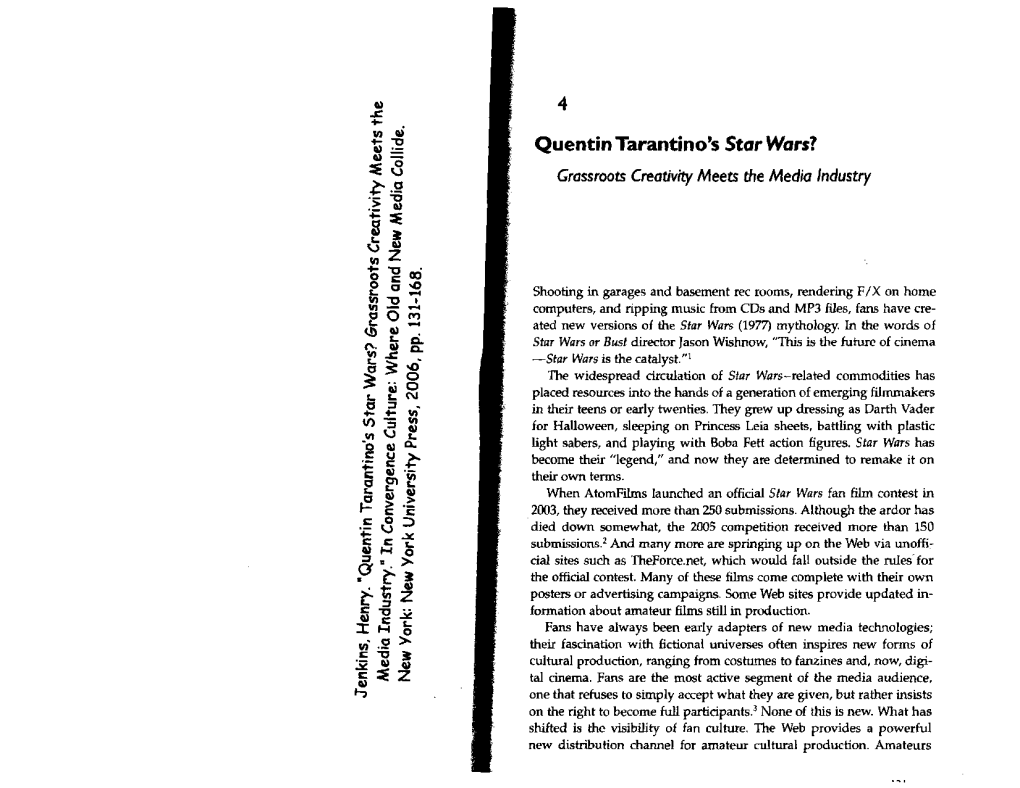 Quentin Tarantino's Star Wars? Quentin Tarantino's Star Wars? 133