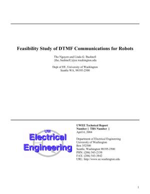 DTMF Communication for Robot