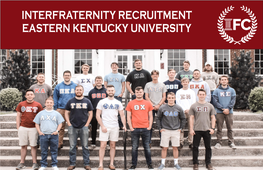 Eastern Kentucky University Interfraternity Recruitment