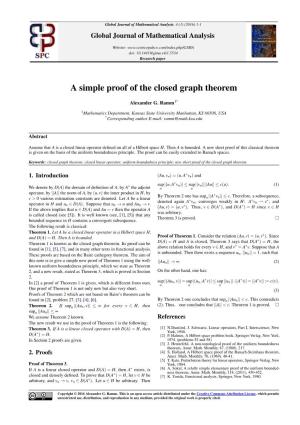 A Simple Proof of the Closed Graph Theorem