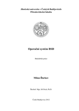 Operační Systém BSD
