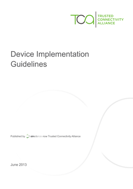 Device Implementation Guidelines