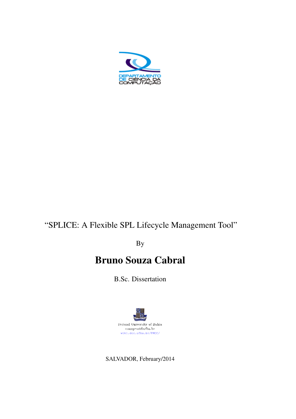 Bruno Cabral's Bachelor Thesis