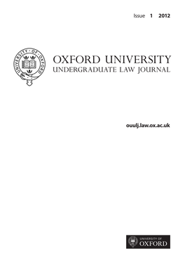 Oxford University Undergraduate Law Journal