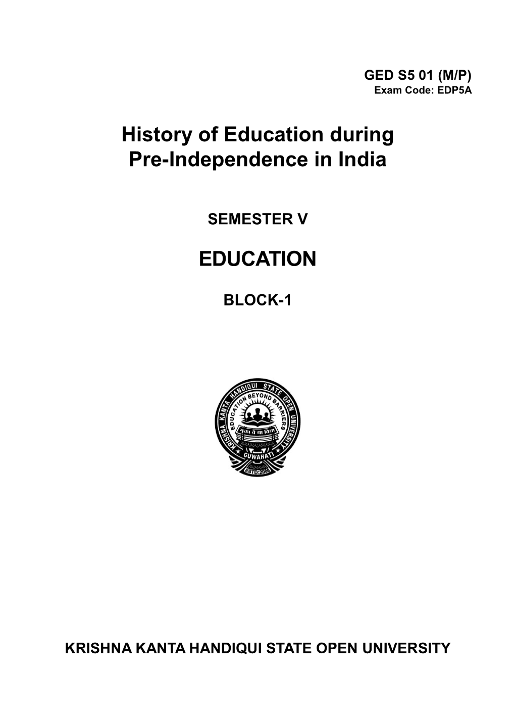 History of Education During Pre-Independence in India