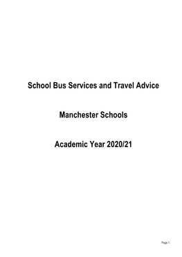 School Bus Services in Manchester