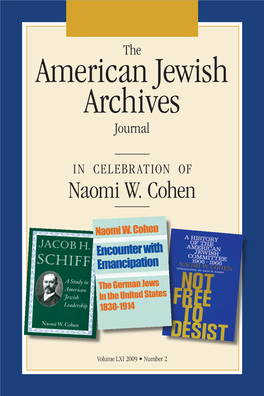 American Jewish Archives Journal