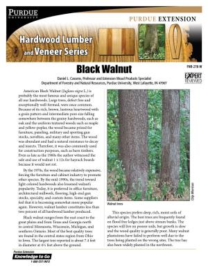 Hardwood Lumber and Veneer Series: Black Waknut