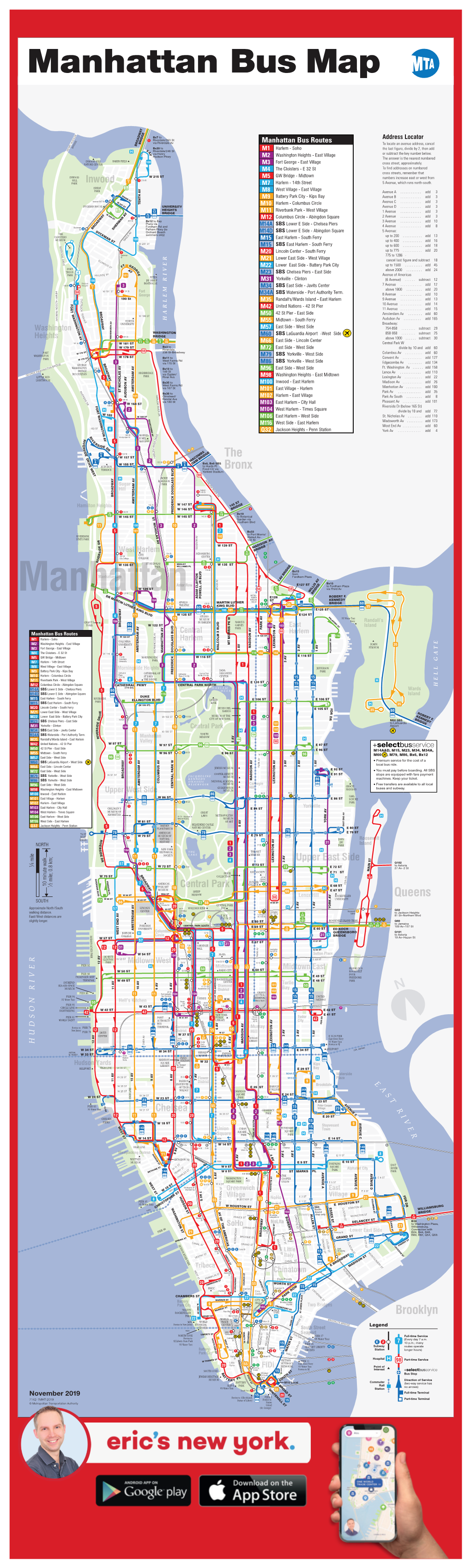 Manhattan Bus Map