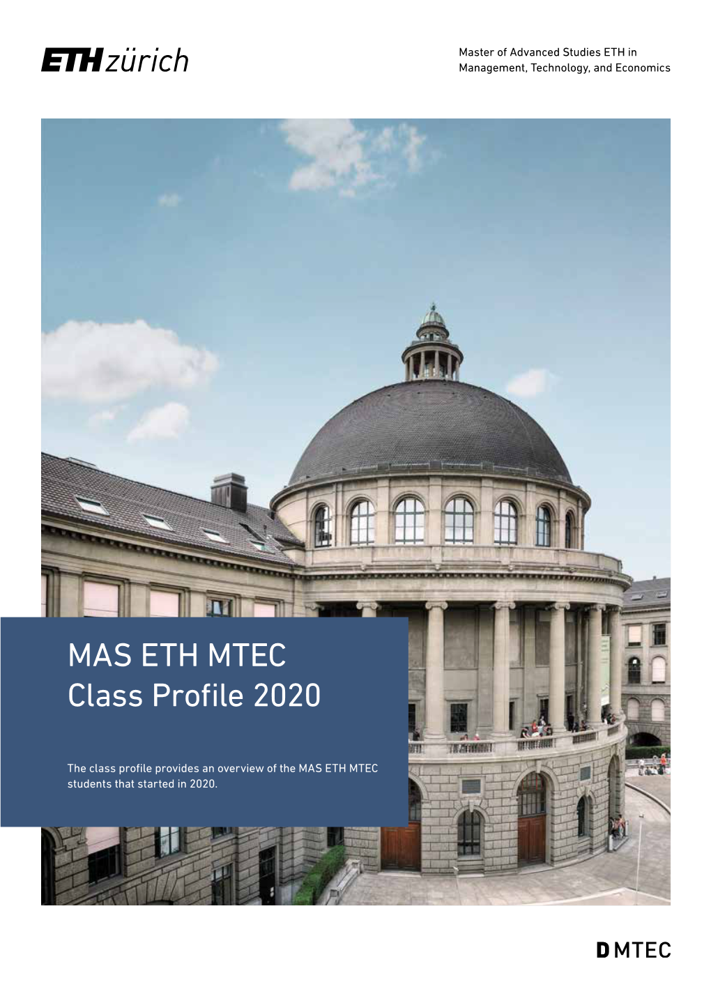 MAS ETH MTEC Class Profile 2020