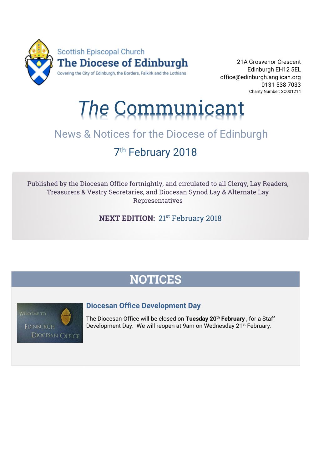The Communicant 7 February 2018