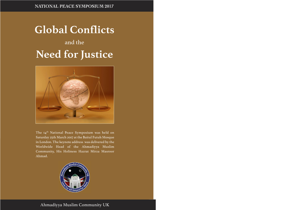The 14TH National Peace Symposium Global Conflicts