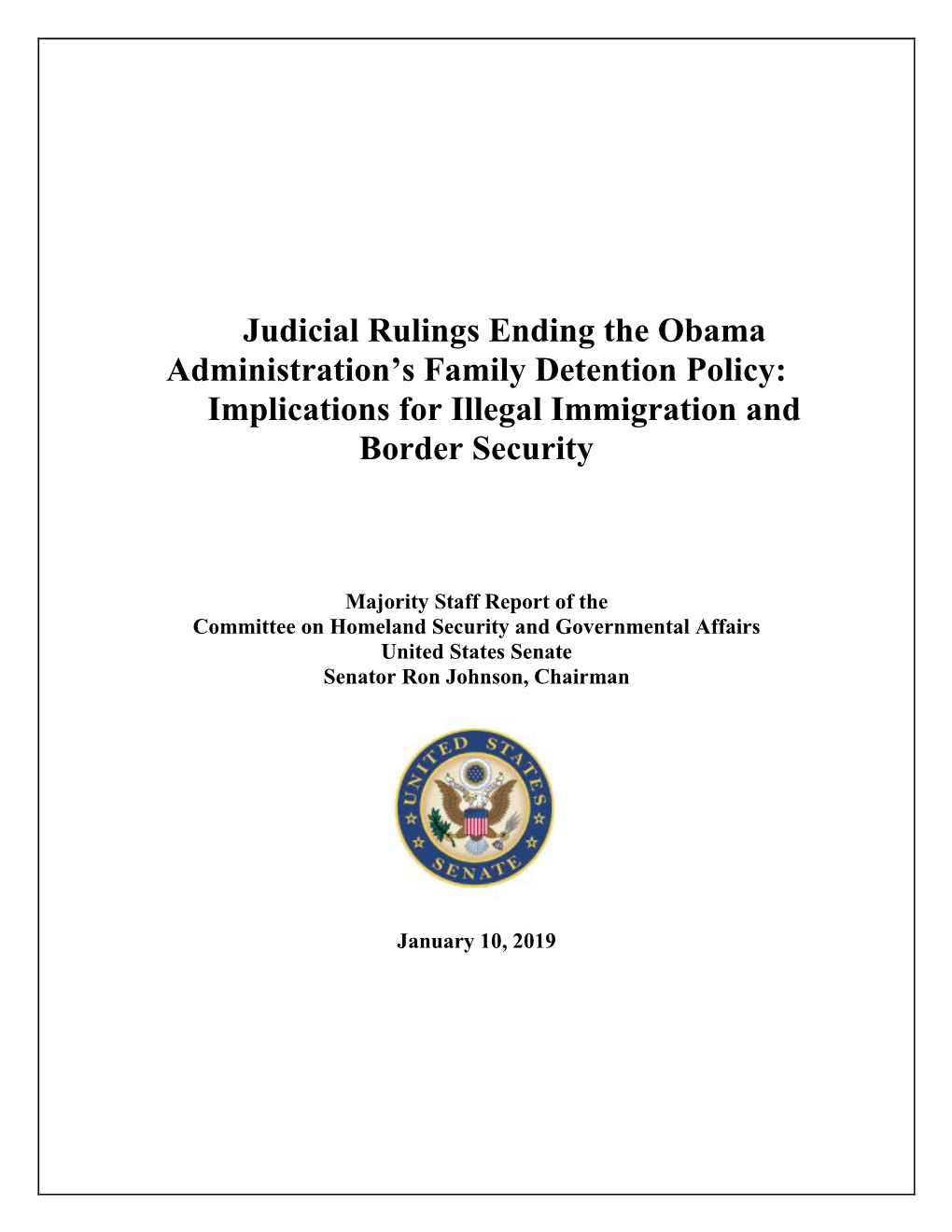 Judicial Rulings Ending the Obama Administration's Family Detention