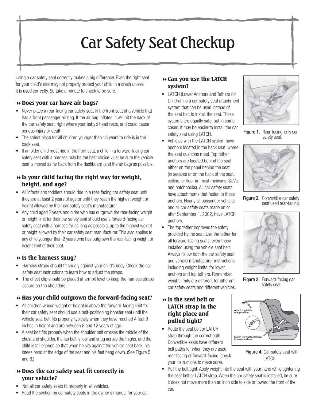 Car Safety Seat Checkup