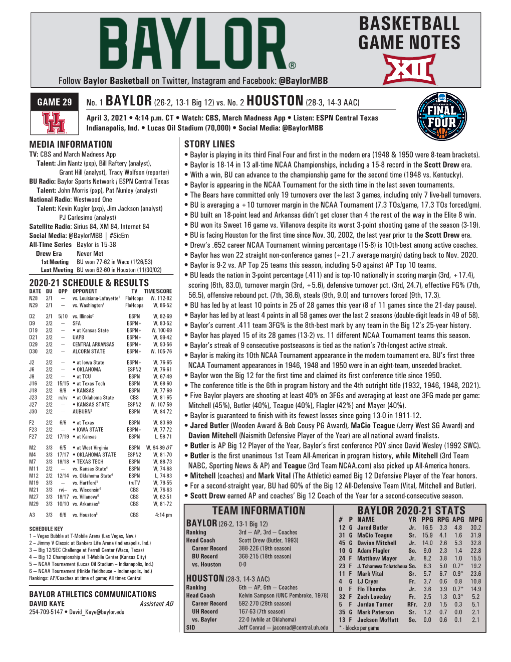 Basketball Game Notes Basketballgame 1 — Oral Roberts Game Notes