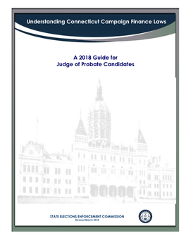2018 SEEC Guide for Probate Judge Candidates