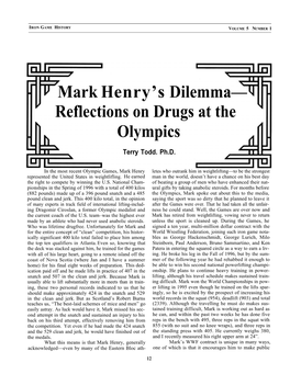 Mark Henrys Dilemma