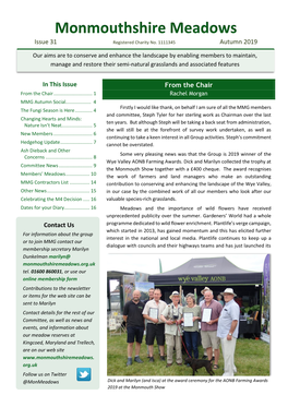 Monmouthshire Meadows Issue 31 Registered Charity No
