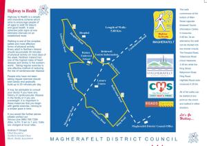 MAGHERAFELT Alternative the Walk Safest and Most Effective Can Be Divided Into Forms of Physical Activity