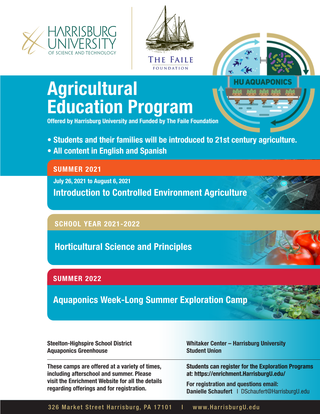 Agricultural Education Program Offered by Harrisburg University and Funded by the Faile Foundation