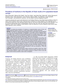 Prevalence of Trachoma in the Republic of Chad: Results of 41 Population-Based Surveys