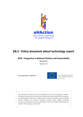 D8.2 - Policy Document About Technology Report