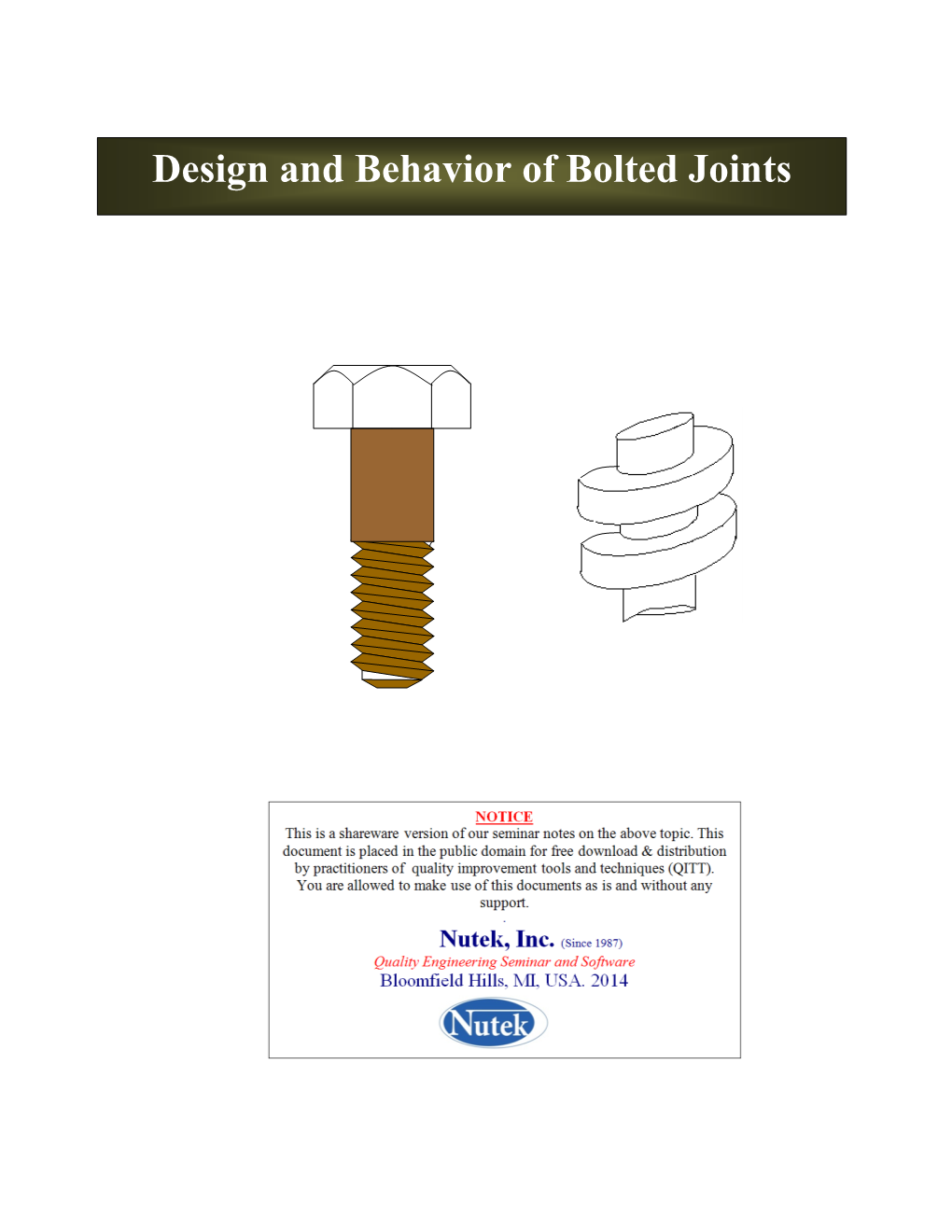 Bolted Joints