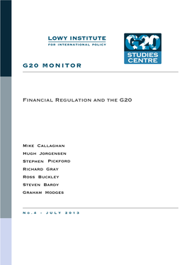 Financial Regulation and the G20