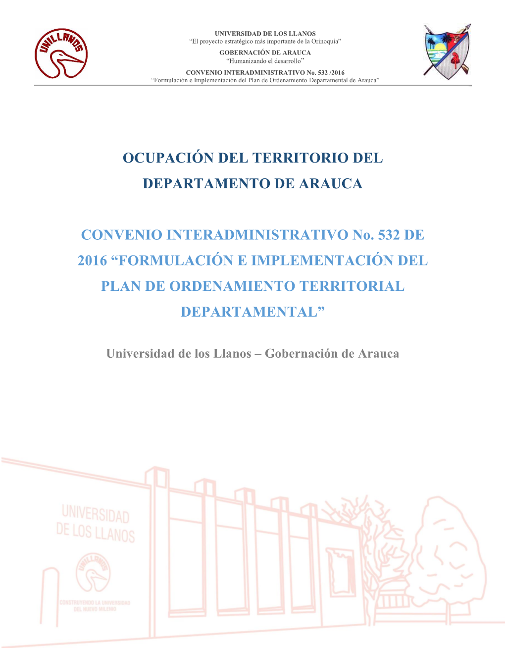 3.6. Ocupación Del Territorio Del Departamento De Arauca
