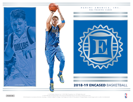2018-19 Encased Basketball