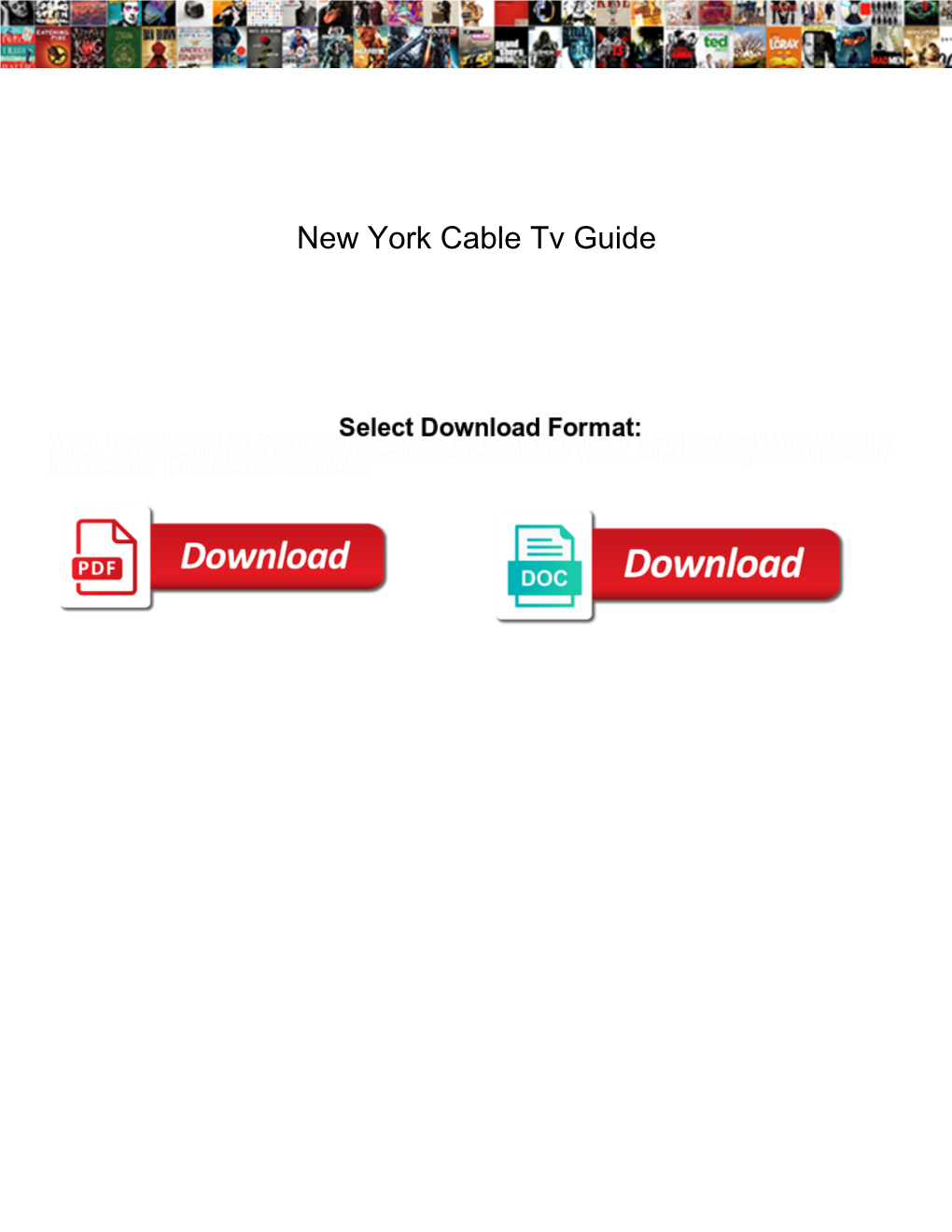 New York Cable Tv Guide