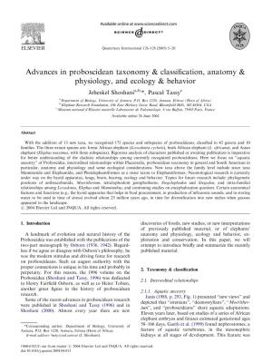 Advances in Proboscidean Taxonomy & Classification, Anatomy