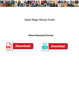 Apple Magic Mouse Guide