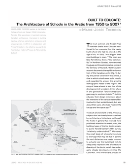 The Architecture of Schools in the Arctic from 1950 to 2007 1