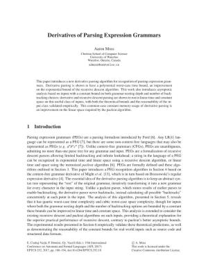 Derivatives of Parsing Expression Grammars