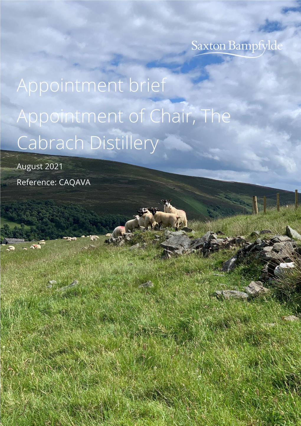 Appointment Brief Appointment of Chair, the Cabrach Distillery