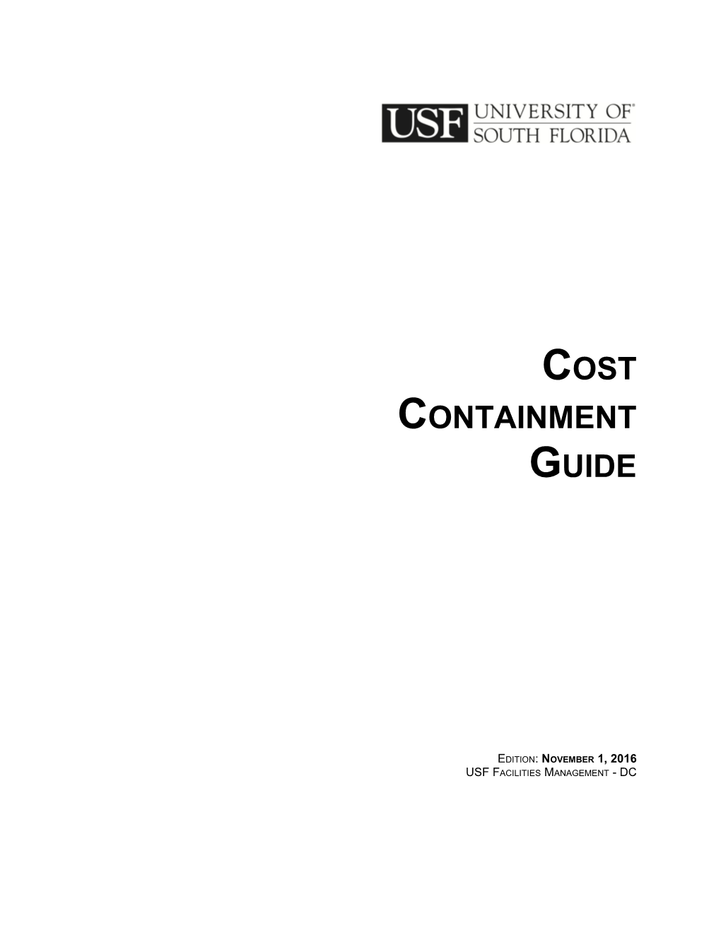 Cost Containment Guide