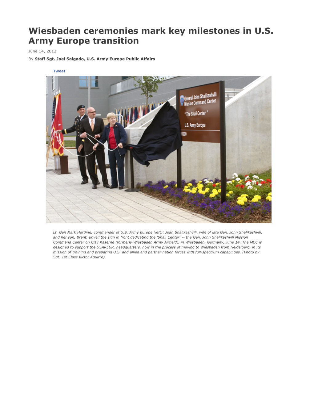 Wiesbaden Ceremonies Mark Key Milestones in U.S. Army Europe Transition