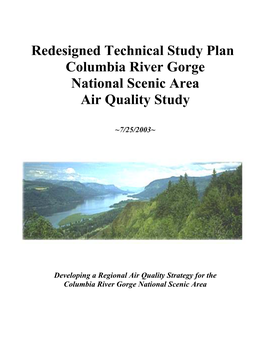 Redesigned Technical Study Plan Columbia River Gorge National Scenic Area Air Quality Study