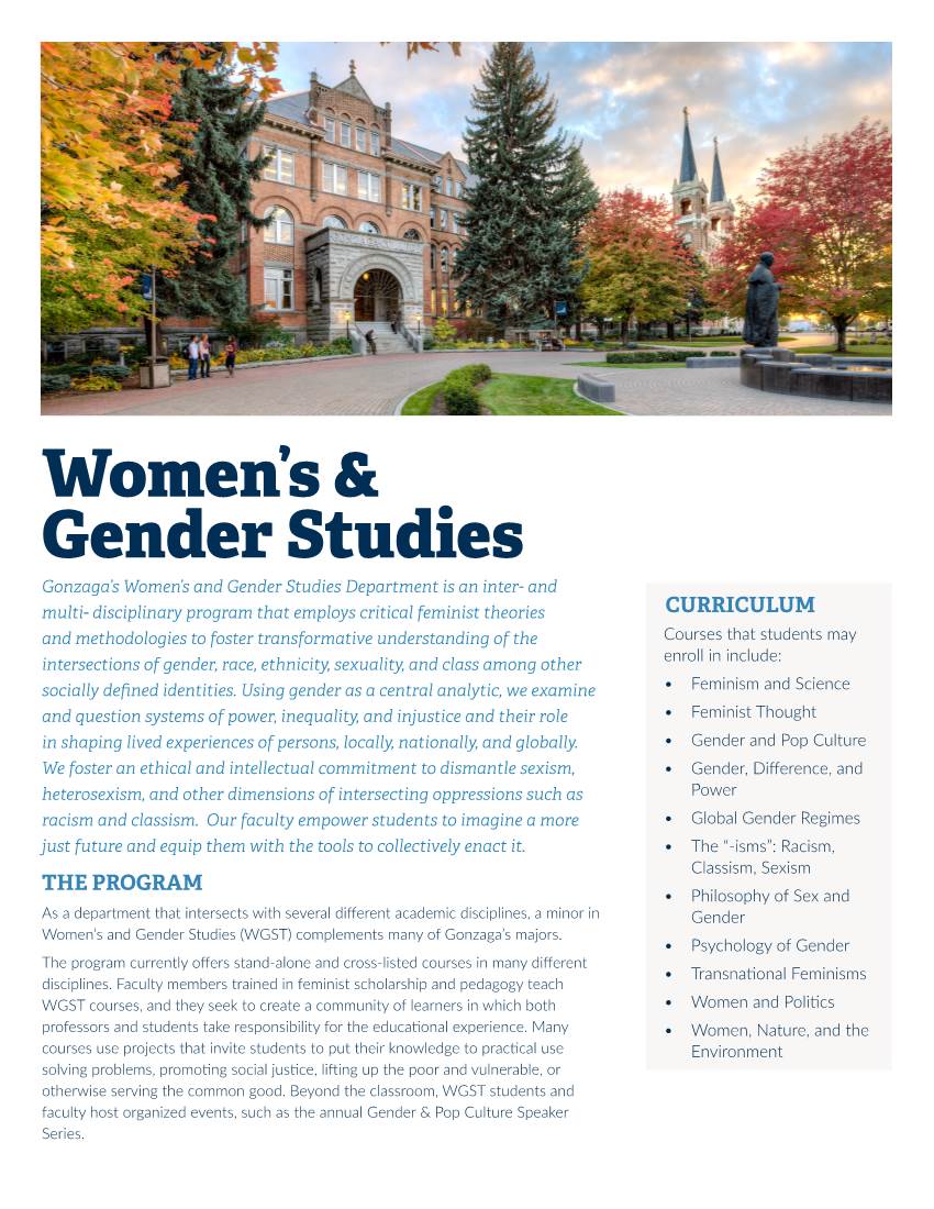 Women's & Gender Studies