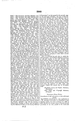 The Liverpool and Bury Railway Act, 1846