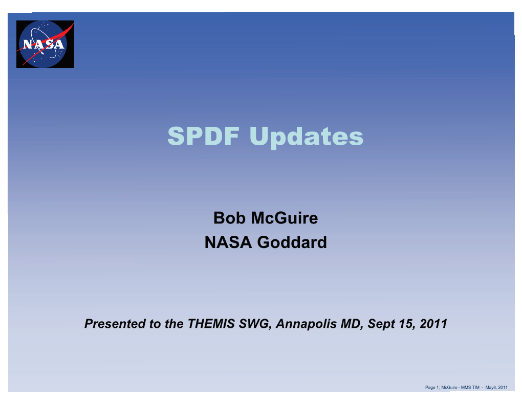 SPDF Updates