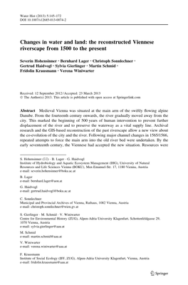 The Reconstructed Viennese Riverscape from 1500 to the Present