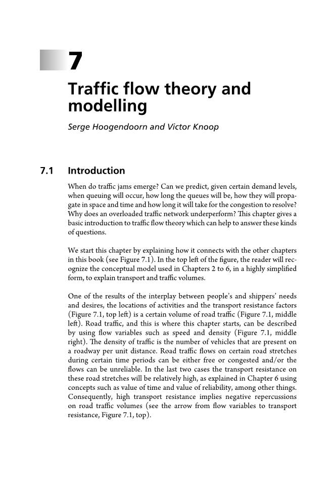Traffic Flow Theory and Modelling